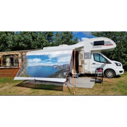 SS70 premium logo awning front wall 3 85m