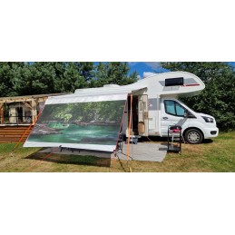 SS70 premium logo awning front wall 3 85m