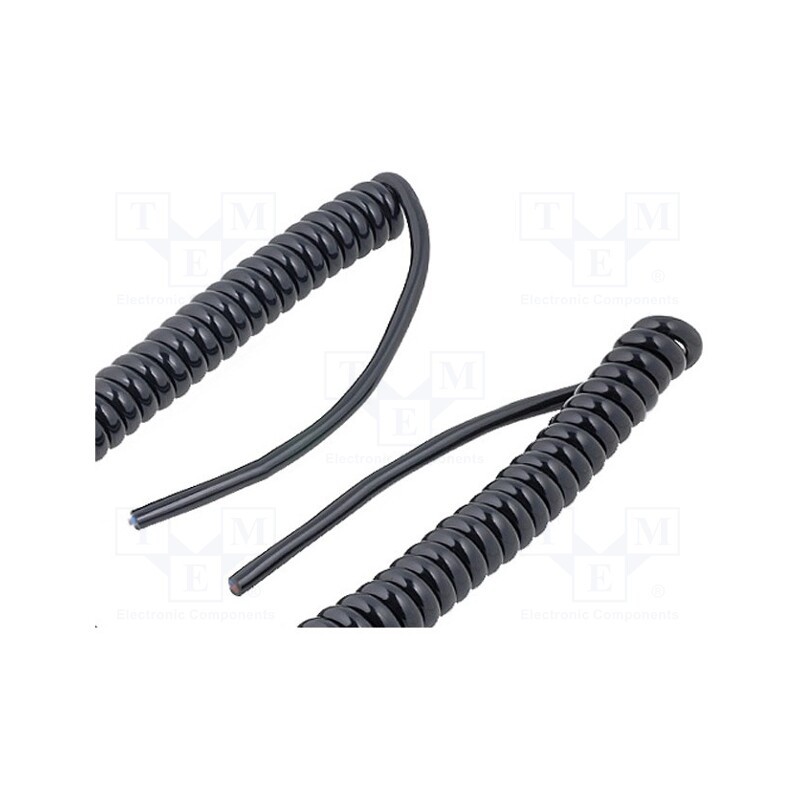 1 pcs x HELUKABEL - 86487 - Wire: coiled, H07BQ-F, 3G2.5mm2, unshielded, PUR, black, 450V,750V