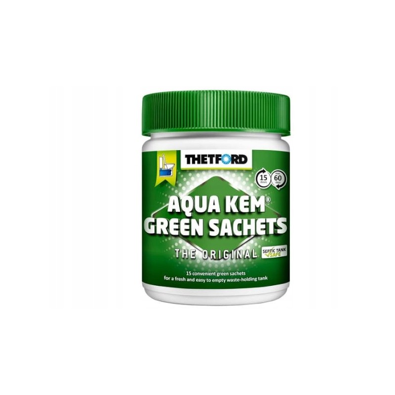 thetford aqua kem green sachets the original 15 pieces ecological