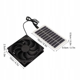 Exhaust fan with solar panel 15w