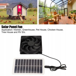Exhaust fan with solar panel 15w