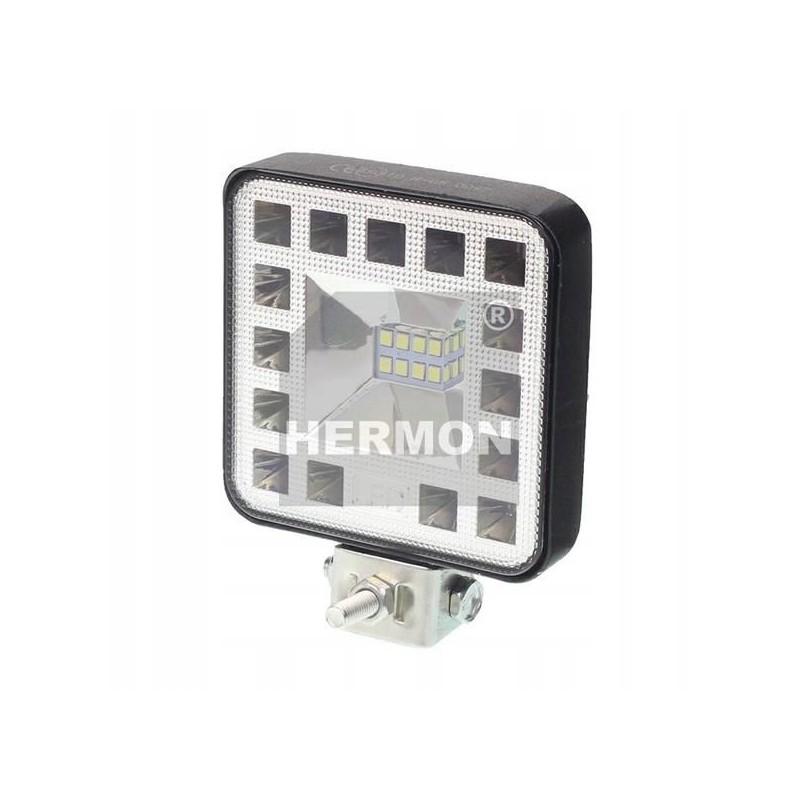 Halogen LED work lamp 23 LED mini square 10 36v 83x83x20 mm