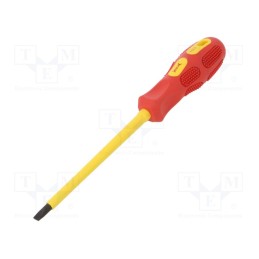 1 pcs x BM GROUP - BM1115 - Screwdriver, insulated, slot, SL 5,5, Blade length: 125mm