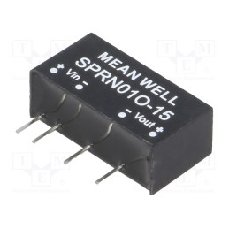 1 pcs x MEAN WELL - SPRN01O-15 - Converter: DC/DC, 1W, Uin: 45.6÷52.8V, Uout: 15VDC, Iout: 0÷67mA