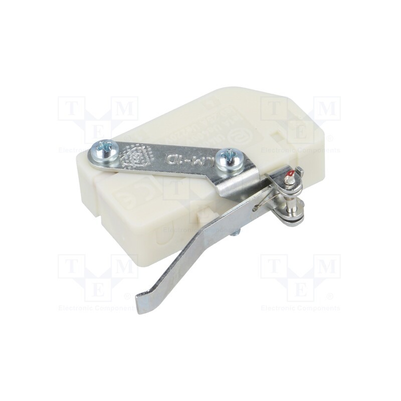 1 pcs x PROMET - LM-1D - Limit switch, flat lever, SPDT, 16A, max.400VAC, max.220VDC, IP40