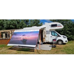 SS70 premium logo awning front wall 2 8m