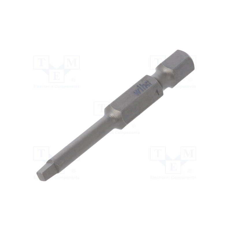 1 pcs x WIHA - 6637 - Screwdriver bit, square, 1, Overall len: 50mm, PROFESSIONAL