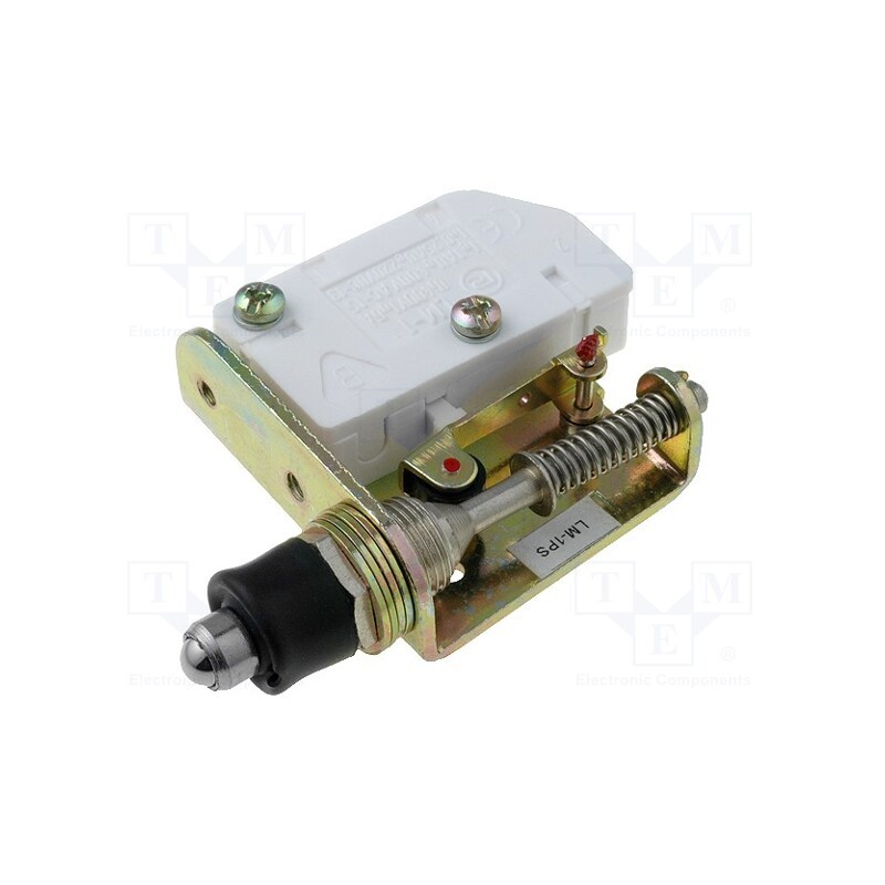 1 pcs x PROMET - LM-1PS - Limit switch, plunger, SPDT, 16A, max.400VAC, max.220VDC, IP40