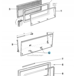Dometic Seitz S3 S4 S5 window handle left