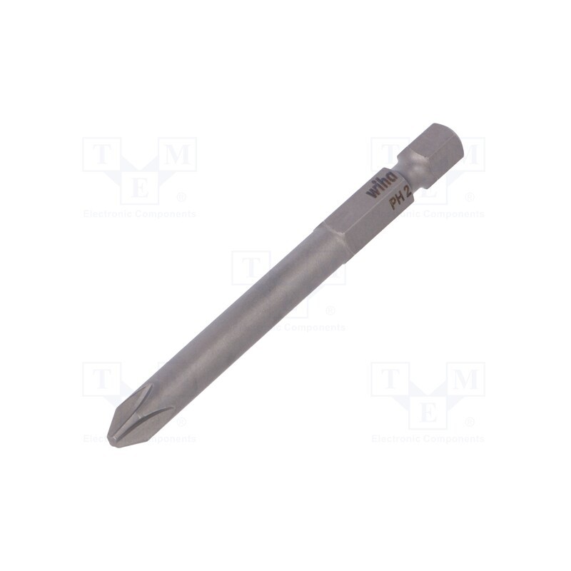 1 pcs x WIHA - 1805 - Screwdriver bit, Phillips, PH2, Overall len: 70mm, PROFESSIONAL