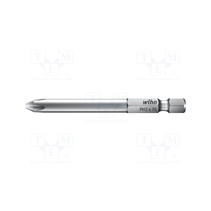 1 pcs x WIHA - 4010 - Screwdriver bit, Phillips, PH3, Overall len: 70mm, PROFESSIONAL