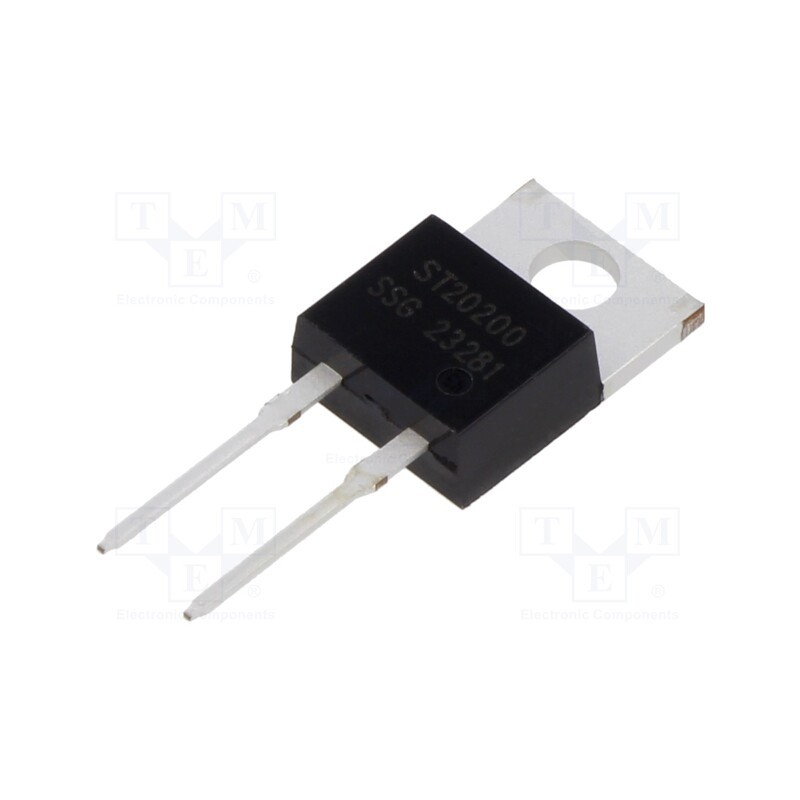 1 pcs x SMC DIODE SOLUTIONS - ST20200 - Diode: Schottky rectifying, THT, 200V, 20A, TO220AC,