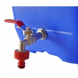 30l canister with a tap, blue tank