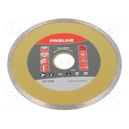 1 pcs x PROLINE - 87102 - Cutting diamond wheel, Ø: 125mm, Øhole: 22.23mm, Disc thick: 2.2mm