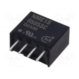 1 pcs x Murata Power Solutions - NME1S0505SC - Converter: DC/DC, 1W, Uin: 4.5÷5.5V, Uout: 5VDC, Iout: 200mA, SIP