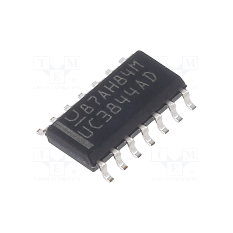 1 pcs x TEXAS INSTRUMENTS - UC3844AD - IC: PMIC, PWM controller, SO14, 0÷70°C, Usup: 16÷30V, , SMPS