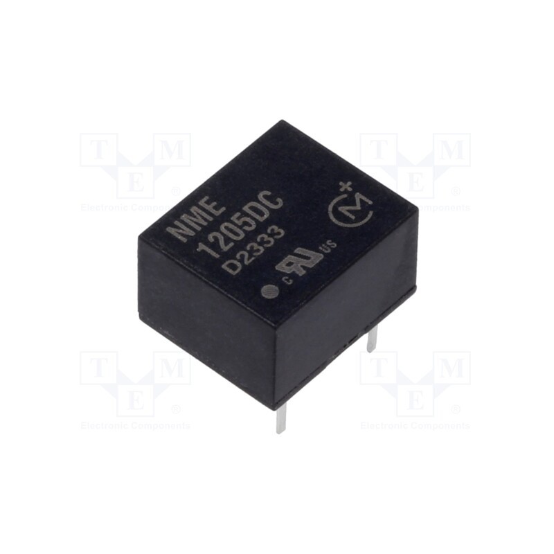 1 pcs x Murata Power Solutions - NME1205DC - Converter: DC/DC, 1W, Uin: 10.8÷13.2V, Uout: 5VDC, Iout: 200mA, DIP