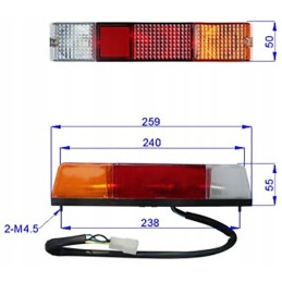 Rear lamp forklift toyota 5 56620 23000 71