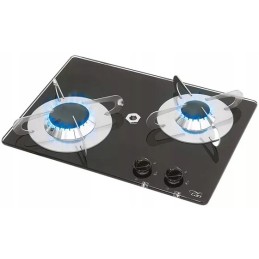 Built-in gas stove with 2 burners