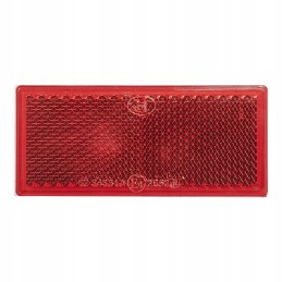 Reflector 82x36mm red, self-adhesive, rectangular