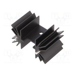 1 pcs x OHMITE - FA-T220-25E - Heatsink: extruded, TO218,TO220,TO247, black, L: 25mm, W: 41.6mm