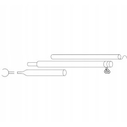 Frame tube for the vestibule oe 22mm 160 260cm