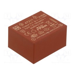 1 pcs x MYRRA - 47211 - Converter: AC/DC, 10W, 85÷265VAC, Usup: 120÷370VDC, Uout: 9VDC, 80%