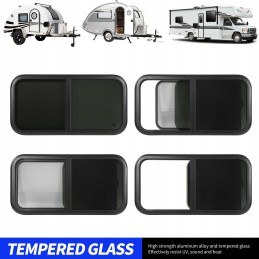 RV sliding window with mesh 900mm 450mm