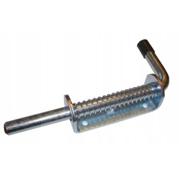 The bolt lock to the sides is mounted on a strong spring
