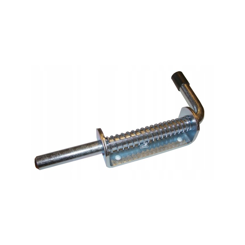 The bolt lock to the sides is mounted on a strong spring