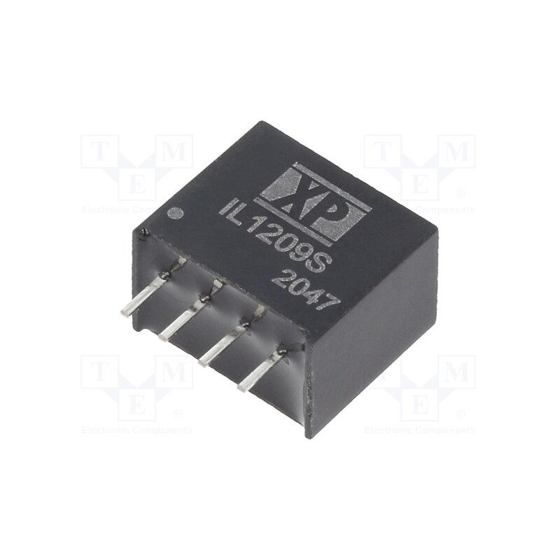1 pcs x XP POWER - IL1209S - Converter: DC/DC, 2W, Uin: 12V, Uout: 9VDC, Iout: 222mA, SIP, 70kHz
