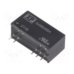 1 pcs x XP POWER - IU4824SA - Converter: DC/DC, 2W, Uin: 36÷72V, Uout: 24VDC, Iout: 83mA, SIP, THT