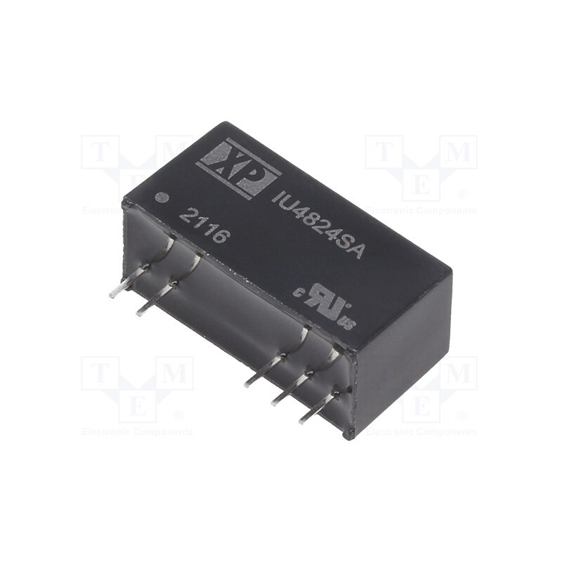1 pcs x XP POWER - IU4824SA - Converter: DC/DC, 2W, Uin: 36÷72V, Uout: 24VDC, Iout: 83mA, SIP, THT