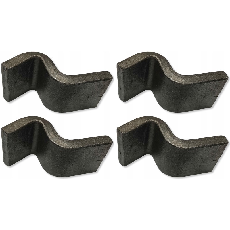 4x side clamp hooks, set for the entire trailer