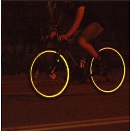 Orange, reflective, contoured, self-adhesive warning tape, 5 m