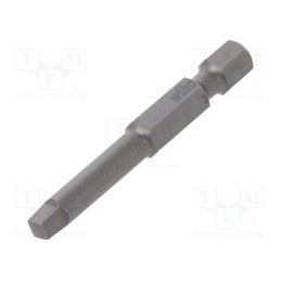 1 pcs x WIHA - 6639 - Screwdriver bit, square, 3, Overall len: 50mm, PROFESSIONAL