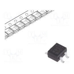 5 pcs x TAIWAN SEMICONDUCTOR - MBS2 RCG - Bridge rectifier: single-phase, 200V, If: 0.8A, Ifsm: 35A, MBS, SMT