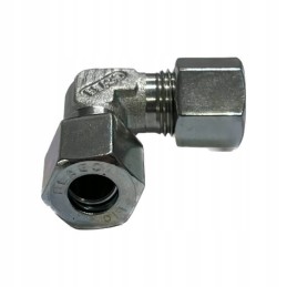 Angled gas connector TGO RVS 10 10 mm for a camper