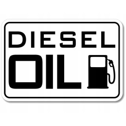Fuel marking sticker fuel diesel oil crude oil on