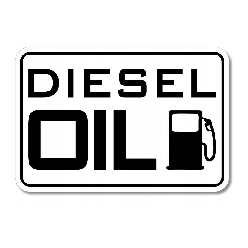 Fuel marking sticker fuel diesel oil crude oil on