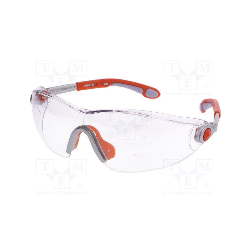 1 pcs x DELTA PLUS - VULC2ORIN - Safety spectacles, Lens: transparent, Classes: 1