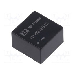 1 pcs x XP POWER - ITU0312S12 - Converter: DC/DC, 3W, Uin: 4.5÷18V, Uout: 12VDC, Iout: 250mA, SIP8