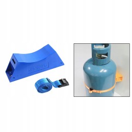 A holder for mounting a liquefied gas cylinder