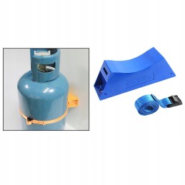 A holder for mounting a liquefied gas cylinder