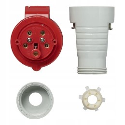 Cee socket for 16a cable for camper 5pin IP44 400v