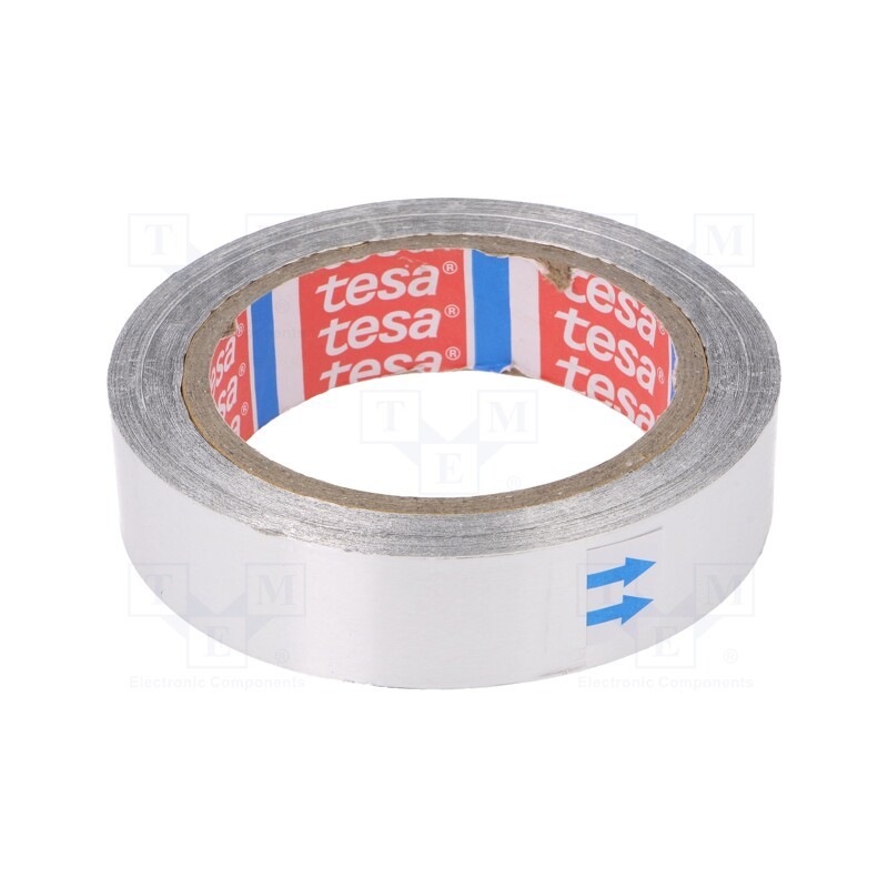 1 rol x TESA - 60630-00000-00 - Tape: duct, W: 25mm, L: 50000mm, Thk: 0.03mm, grey, acrylic, aluminium