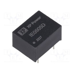 1 pcs x XP POWER - IE0505D - Converter: DC/DC, 1W, Uin: 5V, Uout: 5VDC, Iout: 200mA, DIP, 150kHz