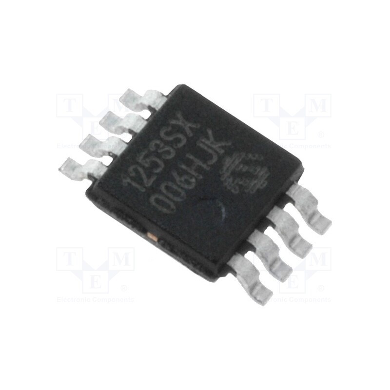 1 pcs x MICROCHIP TECHNOLOGY - MCP1253-33X50I/MS - IC: PMIC, DC/DC converter, Uin: 2.1÷5.5VDC, Uout: 3.3÷5VDC, 0.15A