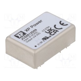1 pcs x XP POWER - JCD0512D09 - Converter: DC/DC, 5W, Uin: 9÷18V, Uout: 9VDC, Uout2: -9VDC, 266kHz